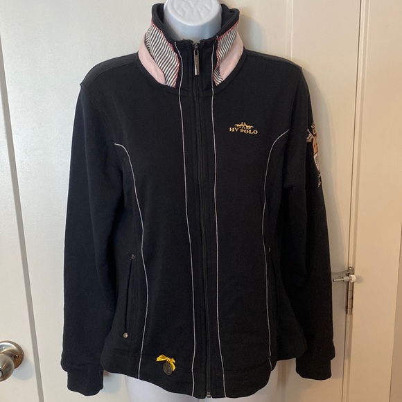 HV Polo Society Black Zipup - Picture 1 of 9